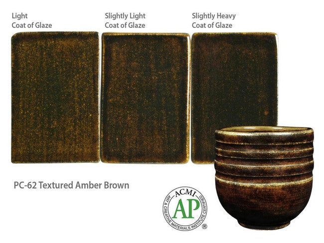 AMACO PC-62 Textured Amber Brown | Marrón ámbar texturizado