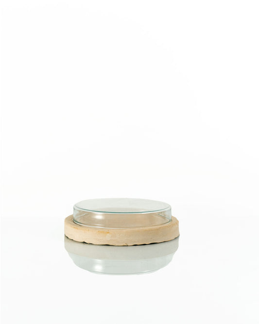 Coffret en grès et verre | Coffret à bijoux (17 cm)