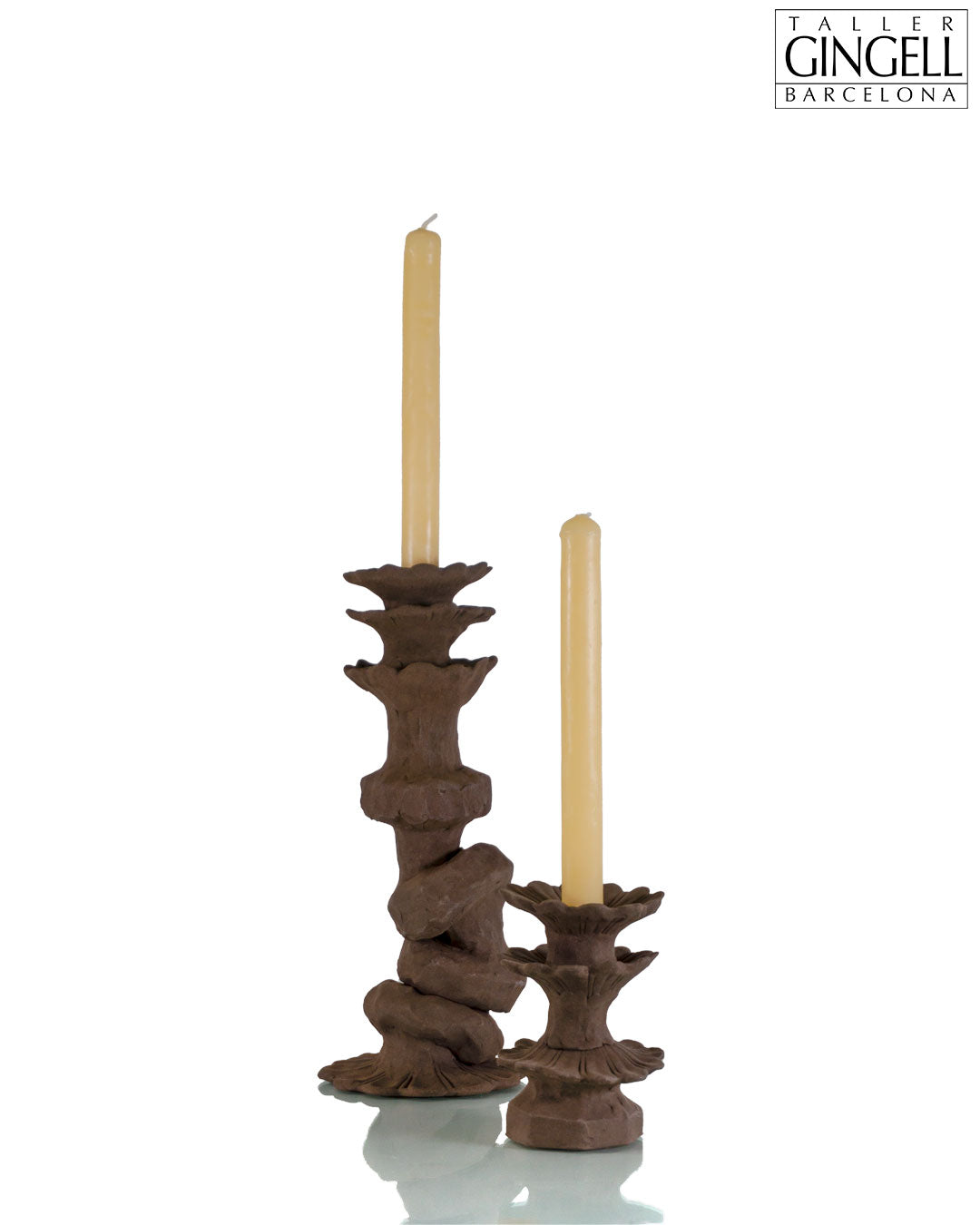 Porta espelmes de ceràmica (28 cm)