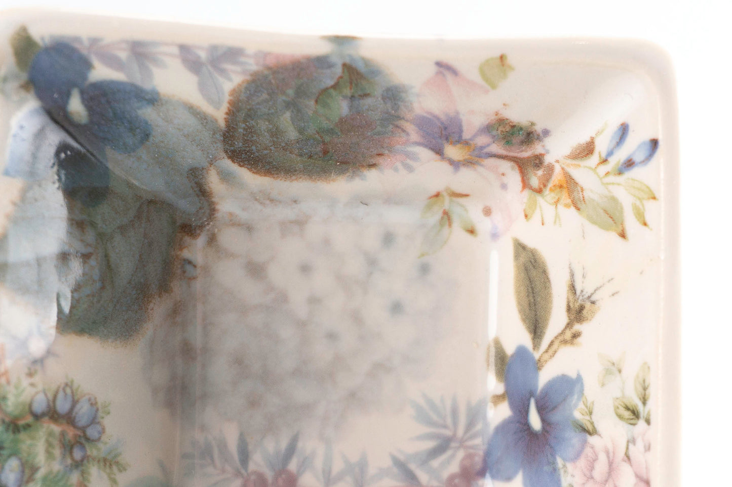 Flower Square Dish (d-121)
