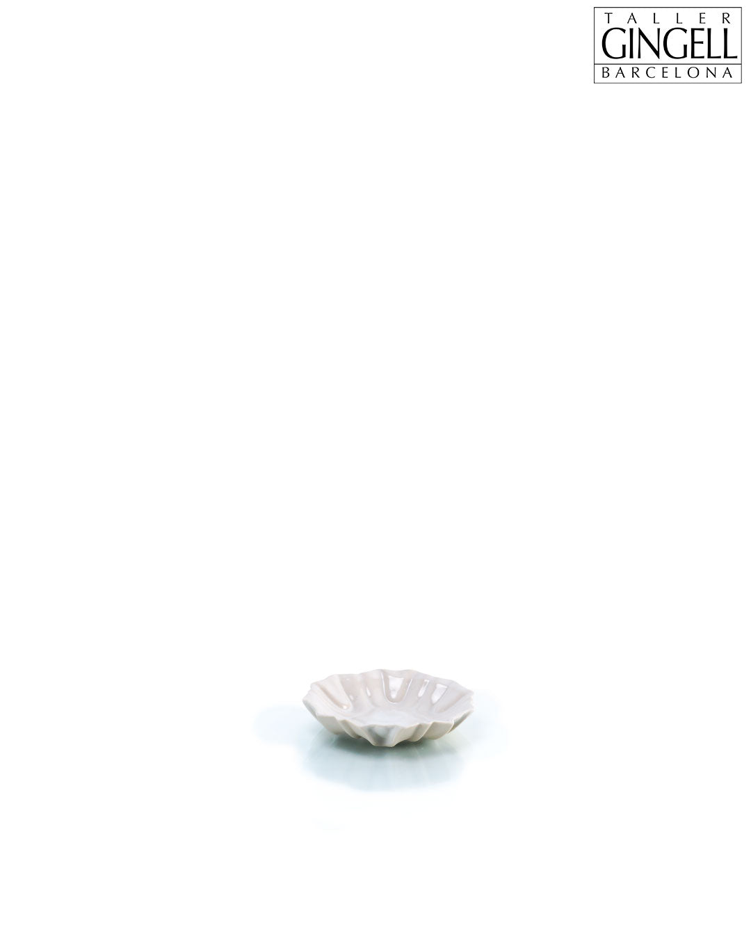 White Curve Dish (d - 130)