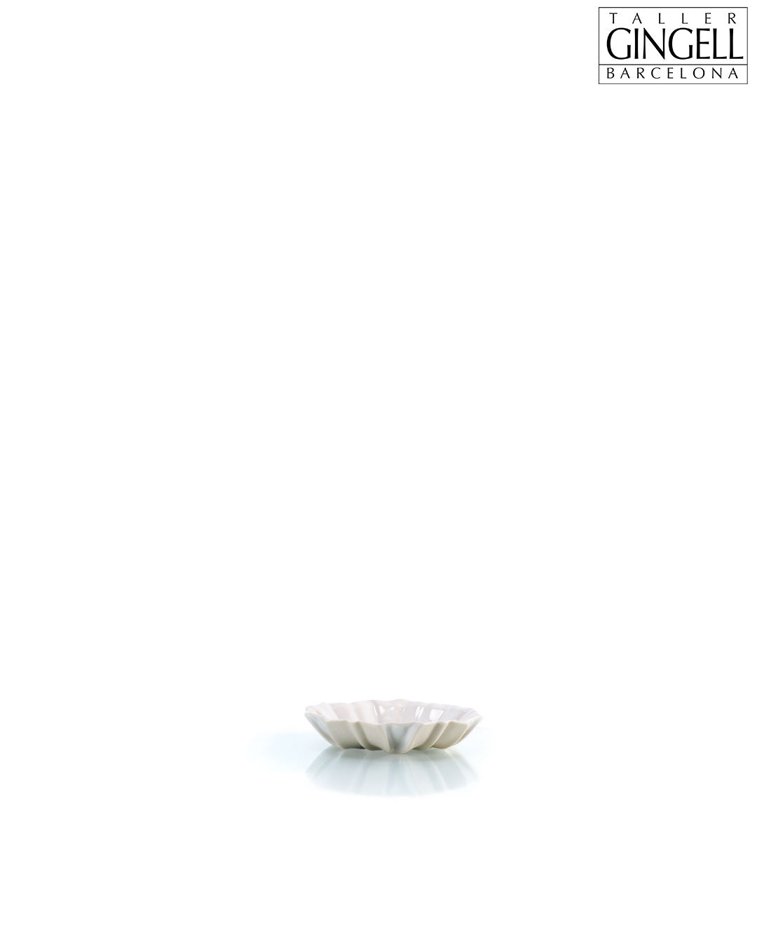 Plat courbe blanc (d - 130)