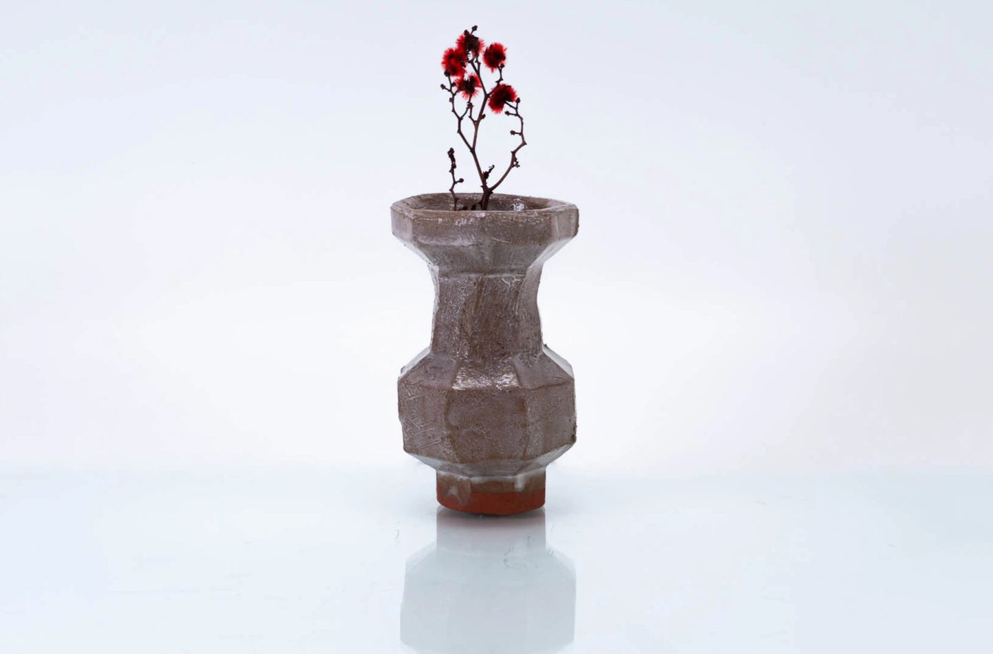 Tall White Glaze Vase | Modern Vases | Small Ceramic Vase (v-214)