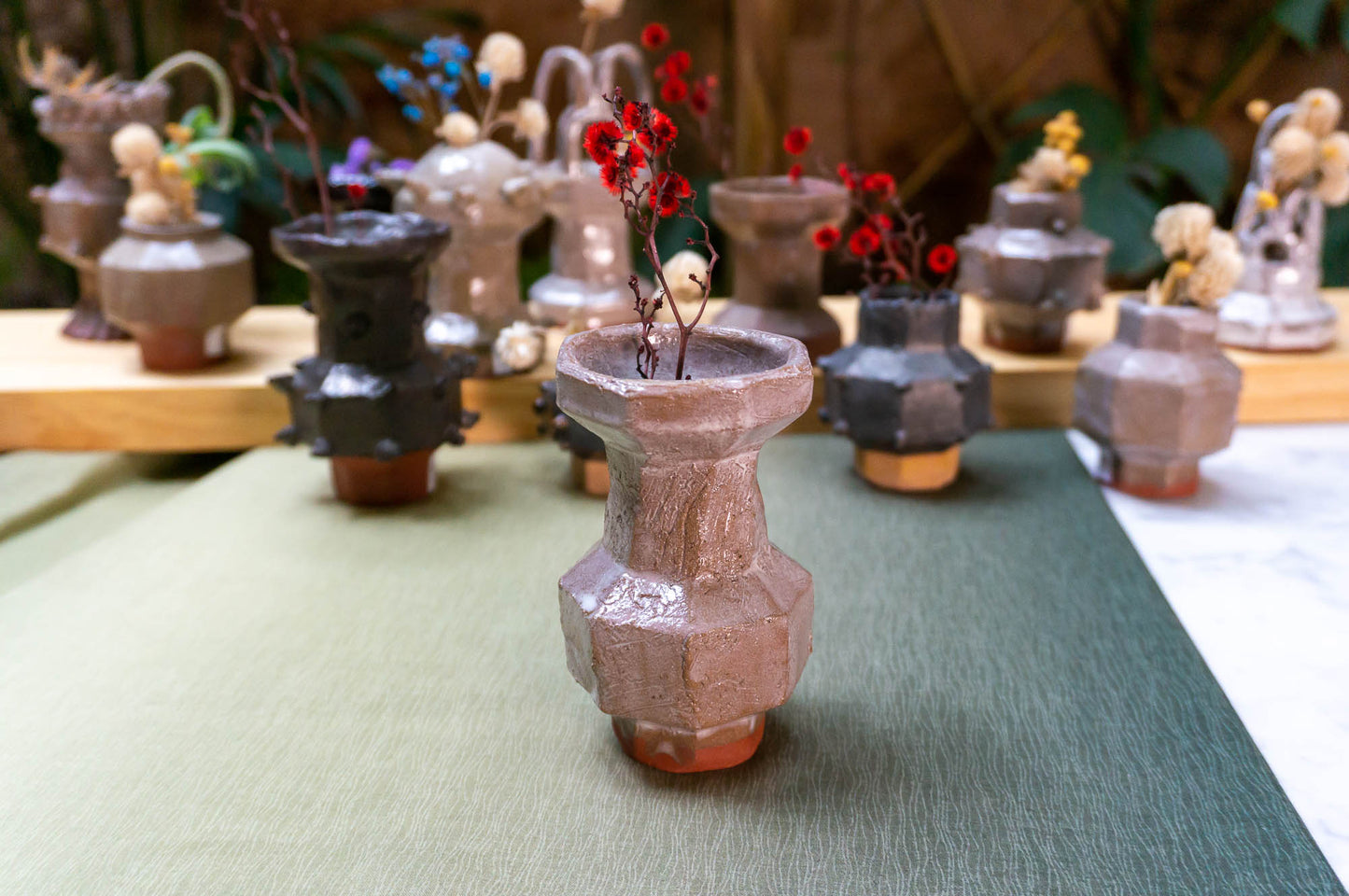 Tall White Glaze Vase | Modern Vases | Small Ceramic Vase (v-214)