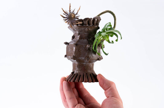 Grand vase ondulé | Vases modernes | Petit vase en céramique (v-215)