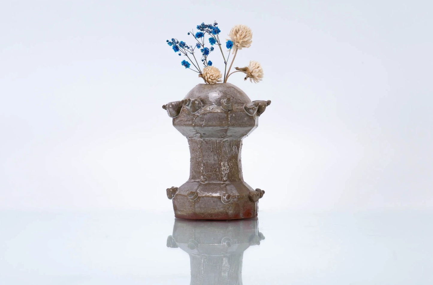 Tall Round Top Vase | Modern Vases | Small Ceramic Vase (v-216)