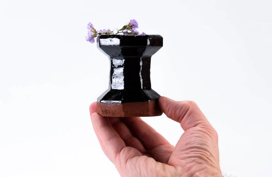 Brown Minimalist Vase | Modern Vases | Small Ceramic Vase (v-219)