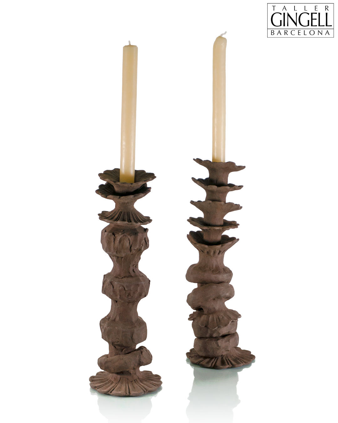 Porta espelmes de ceràmica (32 cm)