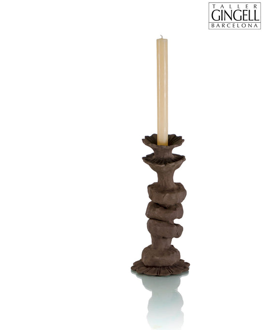 Porta espelmes de ceràmica (28 cm)
