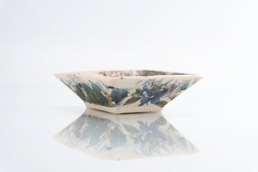 Plato Cuadrado Flor (d-121)