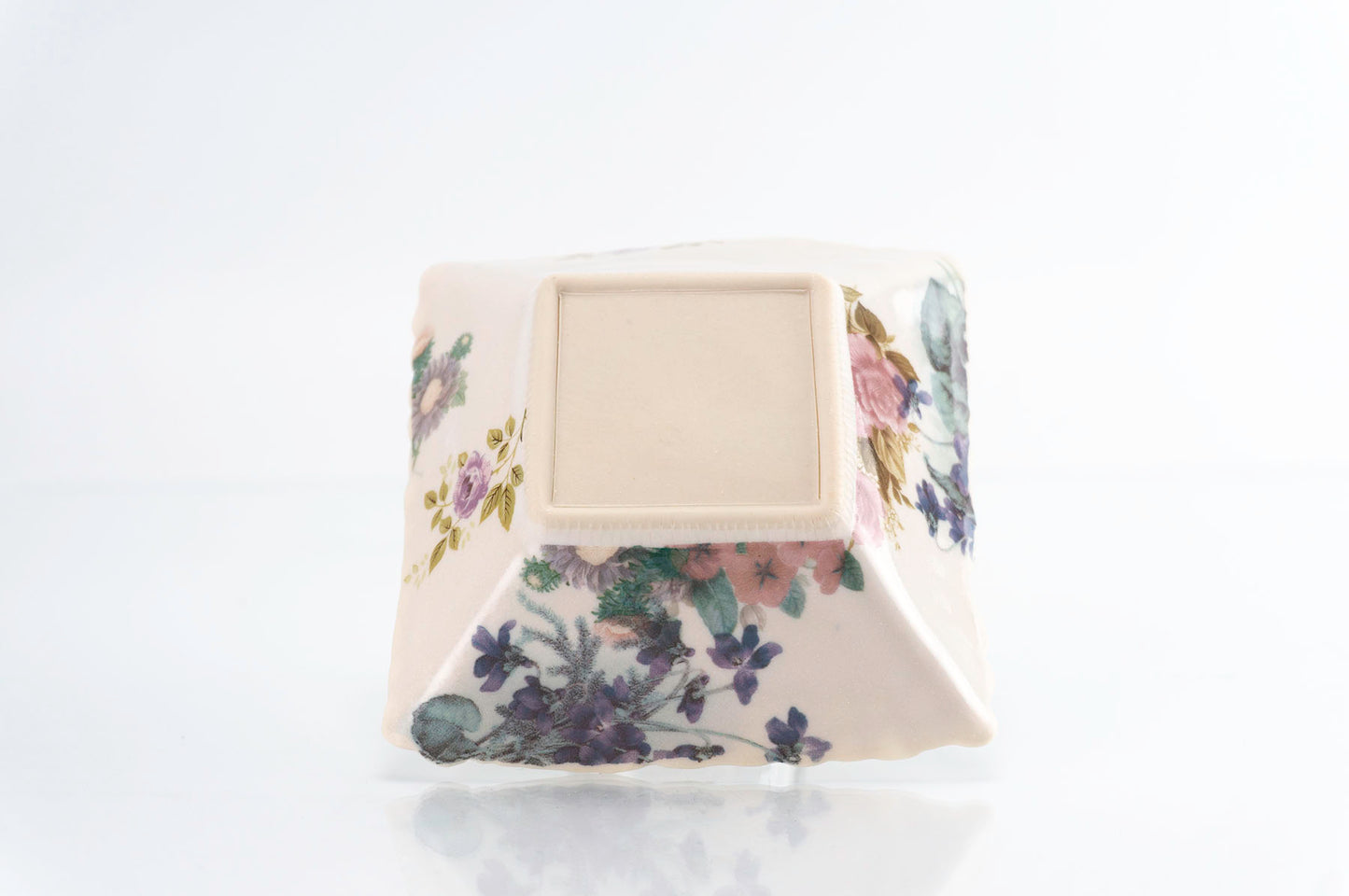 Flower Dimpled Square Dish (d-124)