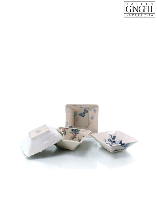 Set of Small Square Dishes