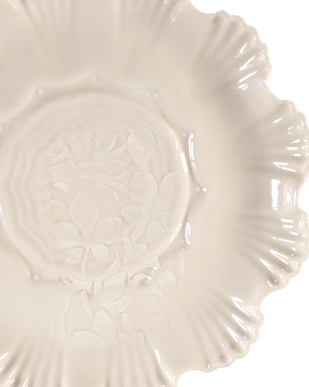 White Medium Stoneware Plate