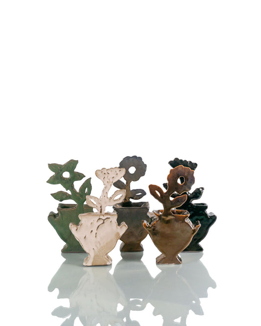 Contemporary Small Stamnos Ceramic Vase (v-305)