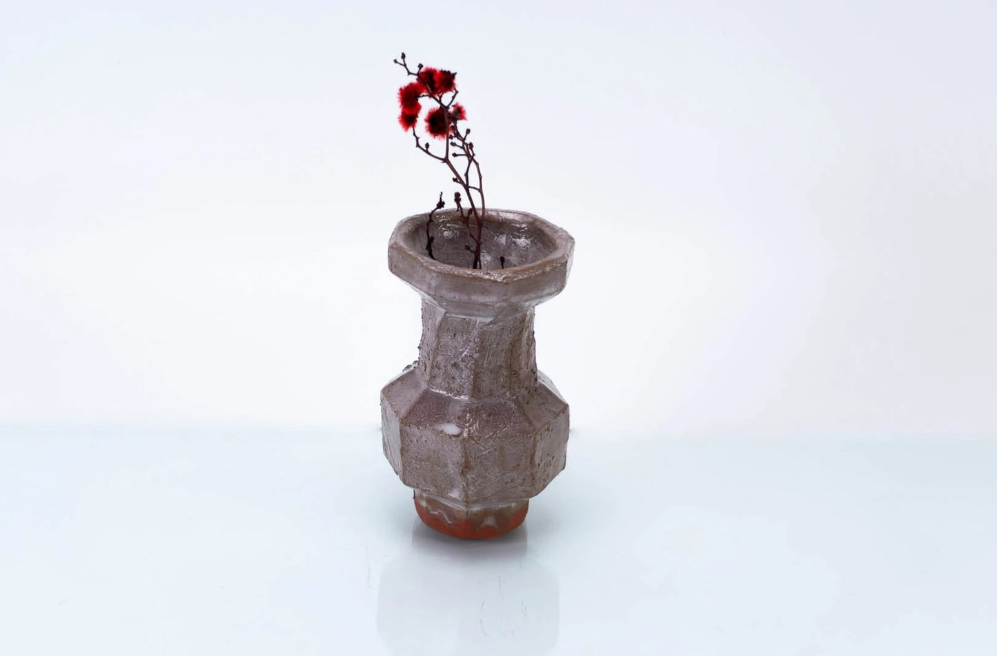 Tall White Glaze Vase | Modern Vases | Small Ceramic Vase (v-214)